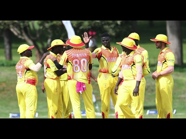 ⁣Uganda tops Cricket World Cup Challenge League B after crushing Bahrain by 166 Runs