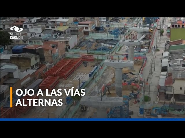 ⁣Cierres y desvíos en la autopista Sur con avenida Primero de Mayo por obras del metro