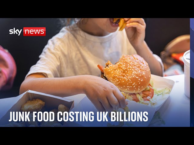 ⁣Unhealthy food costing UK more than £260bn a year, report says