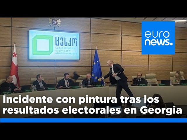 ⁣Incidente con pintura y protestas: se anuncian los resultados definitivos de las elecciones en…