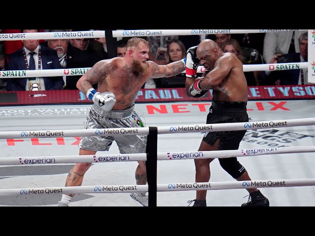 ⁣Jake Paul beats Mike Tyson in heavyweight boxing match | Tyson-Paul fight