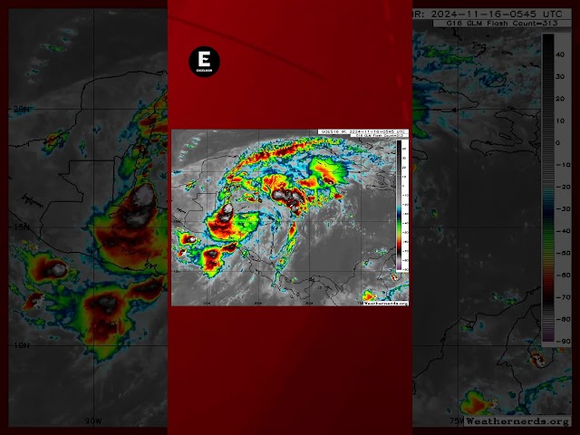 ⁣Tormenta ‘Sara’ avanza por el Caribe; 45 mil personas afectadas en Honduras