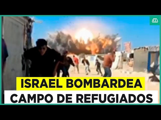 ⁣Israel bombardea campo de refugiados en Gaza