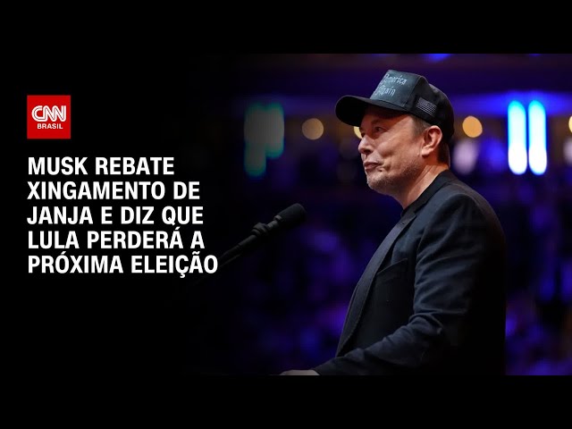 ⁣Musk rebate xingamento de Janja e diz que Lula perderá a próxima eleição | CNN PRIME TIME