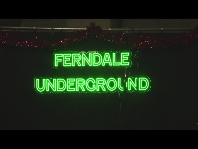 ⁣Ferndale Underground art show held in parking garage