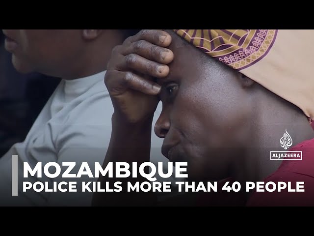 ⁣Mozambique political unrest: Police crackdown kills more than 40 people