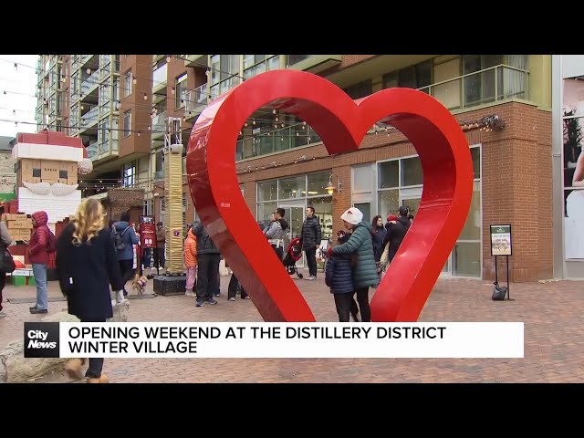 ⁣Opening weekend at the Distillery District Winter Village