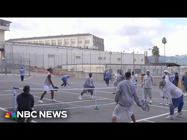 ⁣California prisoners play pickleball to build community