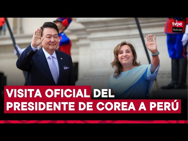 ⁣Presidente de Corea llega a Perú: honores, reuniones y acuerdos bilaterales