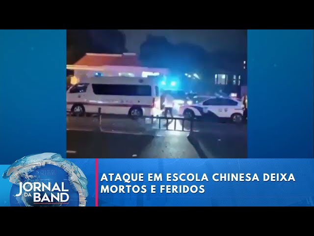 ⁣Ataque em escola chinesa terminou com 8 mortos e 17 feridos | Jornal da Band