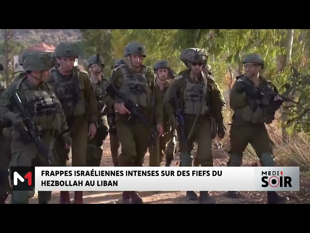 ⁣Frappes Israéliennes intenses sur des fiefs du Hezbollah au Liban