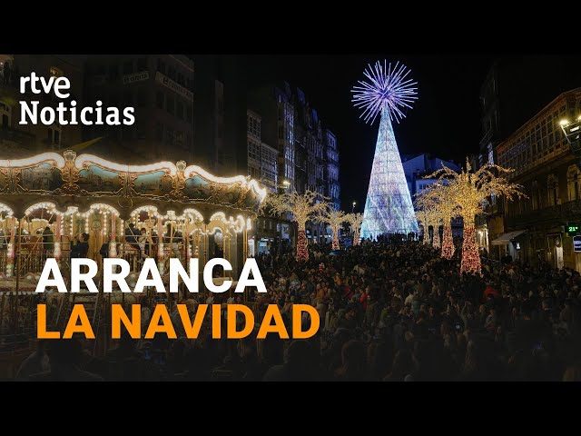 ⁣VIGO: Más de 11 MILLONES de LUCES LED ILUMINAN ya la CIUDAD | RTVE Noticias