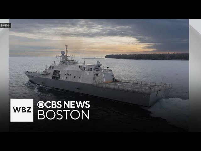 ⁣USS Nantucket is commissioned in Charlestown - while sitting beside USS Constitution