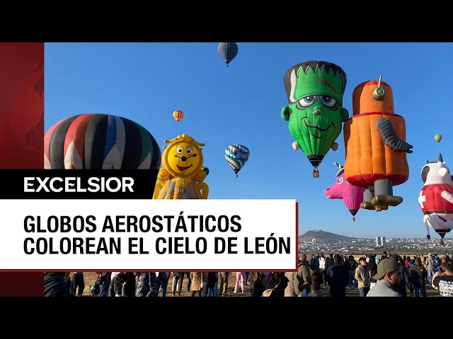 ⁣Globos aerostáticos surcan el cielo de León, Guanajuato