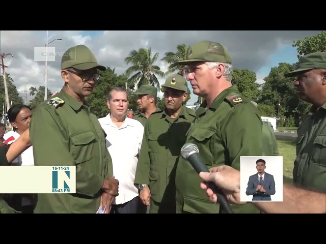 ⁣Presidente de Cuba recorre consejos populares en La Habana