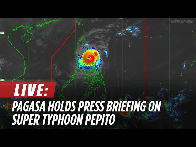 ⁣LIVE: PAGASA gives updates on Super Typhoon #PepitoPH | November 17