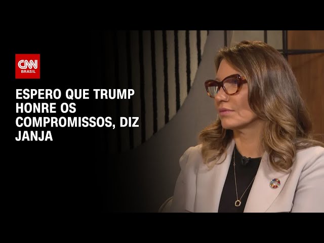 ⁣Espero que Trump honre os compromissos, diz Janja | CNN ENTREVISTAS