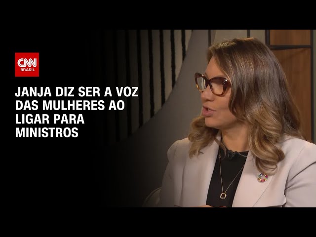 ⁣Janja diz ser a voz das mulheres ao ligar para ministros | CNN ENTREVISTAS