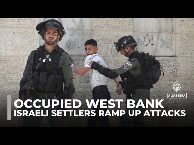 ⁣Occupied West Bank violence: Israeli settlers ramp up attacks on Palestinian homes