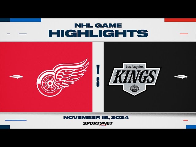 ⁣NHL Highlights | Red Wings vs. Kings - November 16, 2024