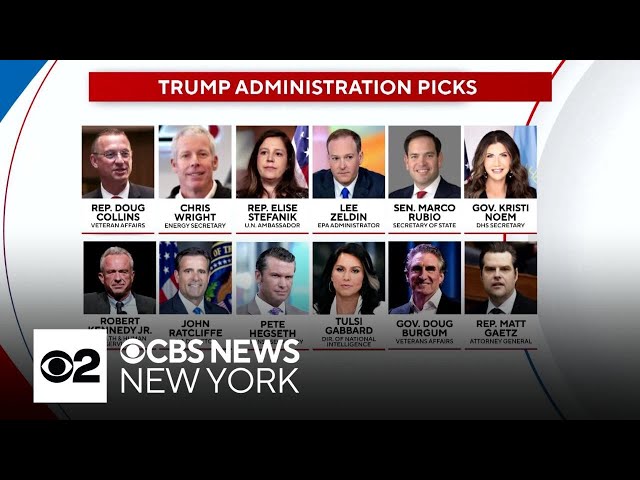 ⁣Trump's Cabinet choices could face uphill confirmation battle