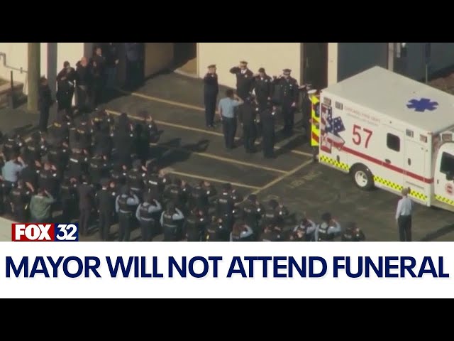 ⁣Chicago mayor won't attend fallen officer’s funeral at family’s request