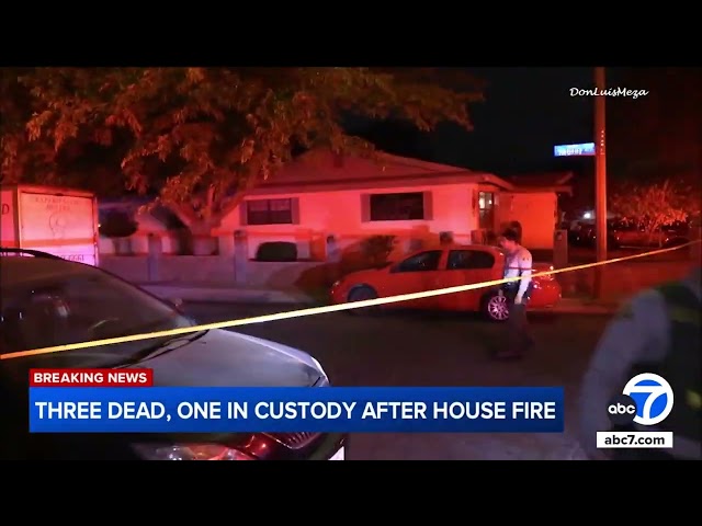 ⁣Shooting investigation underway after 3 found dead at scene of house fire in Lancaster; 1 injured