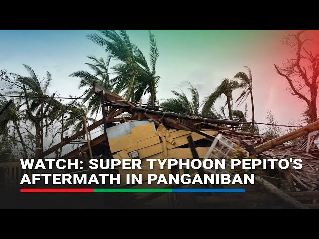 ⁣Super Typhoon Pepito's aftermath in Panganiban, Catanduanes