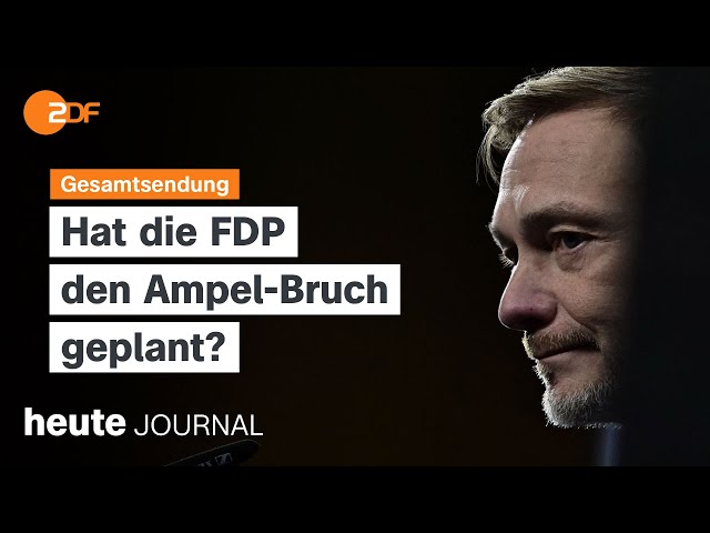 ⁣heute journal vom 16.11.2024 Ampel-Bruch, neue Doppelspitze der Grünen, G20-Gipfel