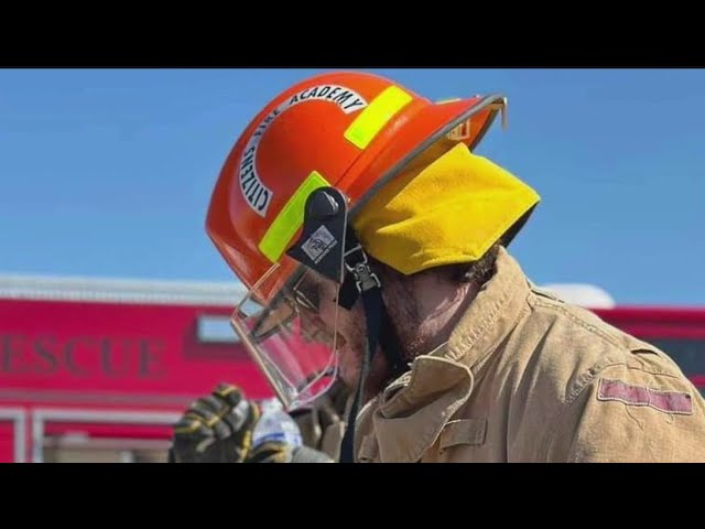 ⁣Aspiring Allen firefighter working to make dream come true after suffering heart attack