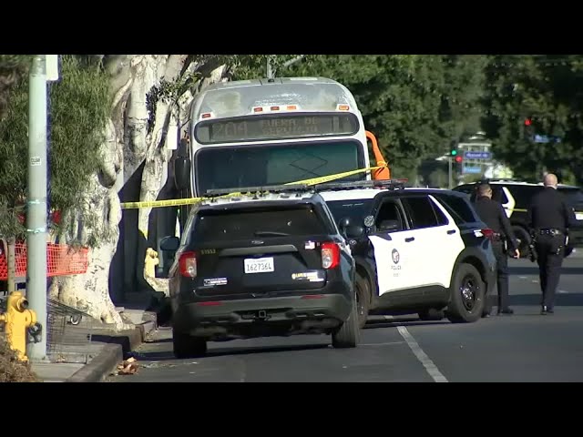 ⁣Metro bus driver shot, wounded during layover stop in Hollywood