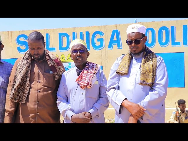 ⁣Taliyaha Booliska qeybta gobolka Mudug ayaa saldhig boolis ka xarig jaray deegaanka Saaxa-wanaag