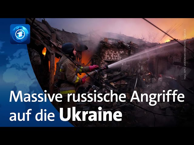 ⁣Kriegen gegen die Ukraine: Massive russische Angriffe auf Energieinfrastruktur