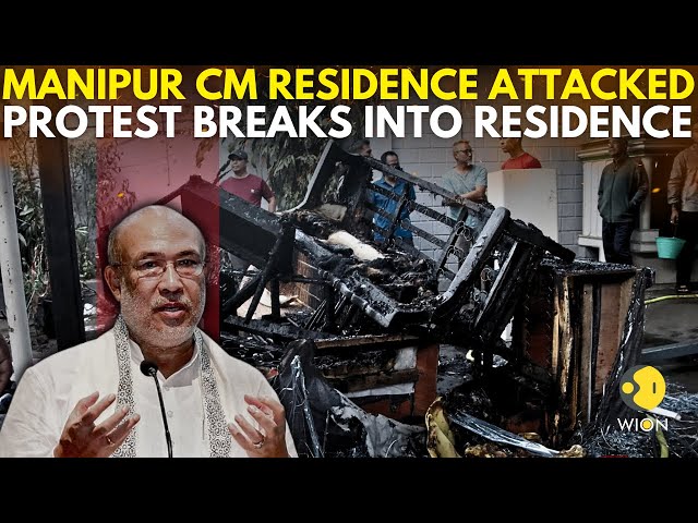 ⁣Manipur violence: Mob Attacks CM Biren Singh’s Residence As Manipur Protests Escalate | WION LIVE