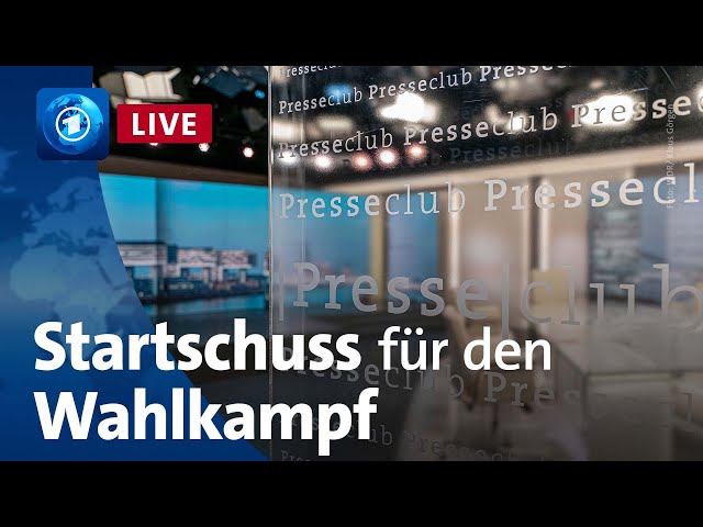 ⁣Startschuss für den Winterwahlkampf: Welche Wahl haben wir? | ARD-Presseclub