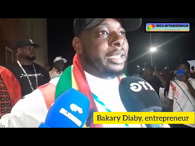 ⁣ Abidjan (Côte d'Ivoire) : Bakary Diaby était au match victorieux Syli contre la RD Congo