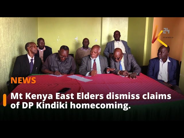 ⁣Mt Kenya East Elders Dismiss DP Kindiki Homecoming Rumors.