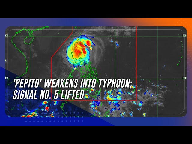 ⁣'Pepito' weakens into typhoon; Signal No. 5 lifted | TeleRadyo Serbisyo