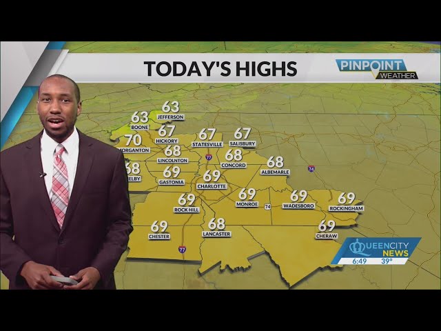 ⁣Another mild stretch ahead of midweek rain chances