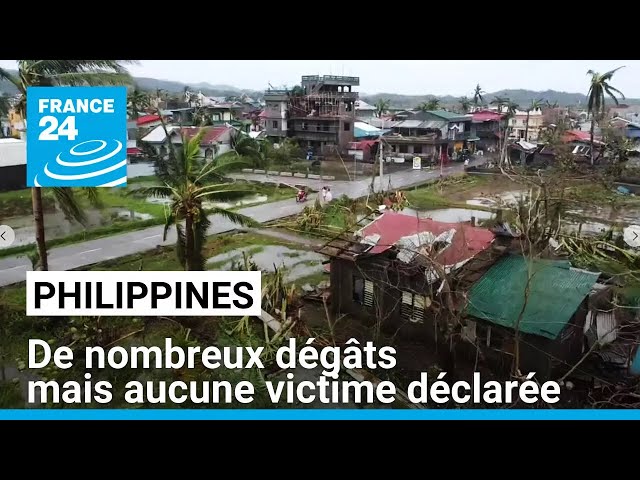 ⁣Typhon Man-yi au Philippines : nombreux dégâts mais aucune victime déclarée • FRANCE 24