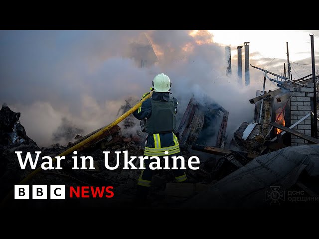 ⁣Russia attacks Ukraine energy infrastructure with missiles and drones | BBC News