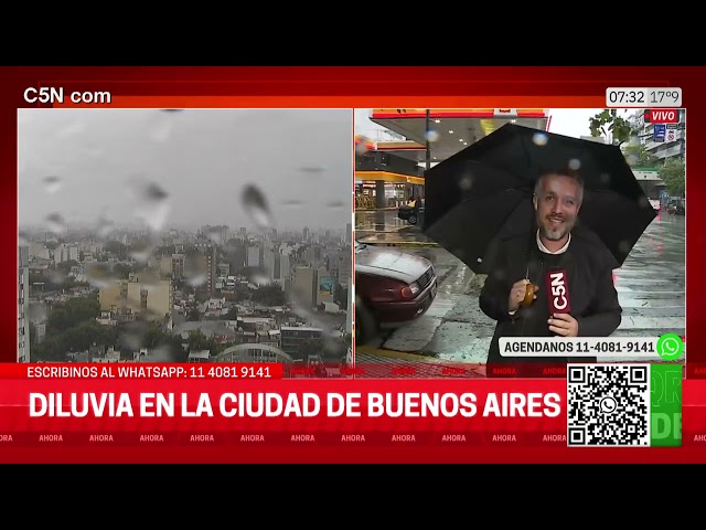 ⁣ALERTA AMARILLA por LLUVIAS y SUDESTADA en el AMBA