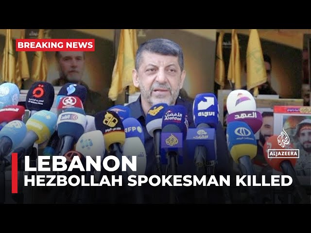 ⁣Hezbollah spokesman killed in Israeli strike on Beirut