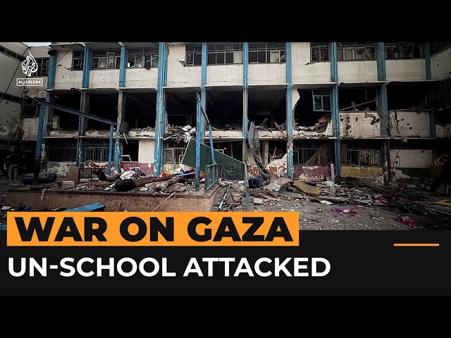 ⁣Israeli attack targets Gaza school sheltering displaced Palestinians