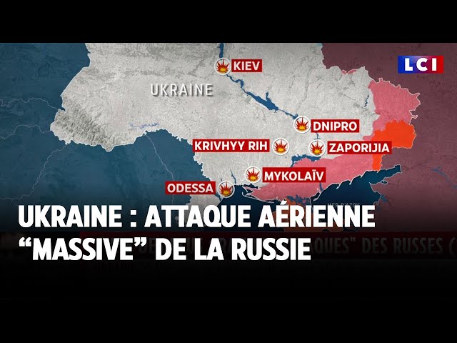 ⁣Guerre en Ukraine : attaque aérienne "massive" de la Russie｜LCI