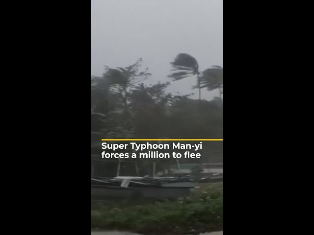 ⁣Super typhoon Man-yi forces mass evacuation in the Philippines | AJ #shorts