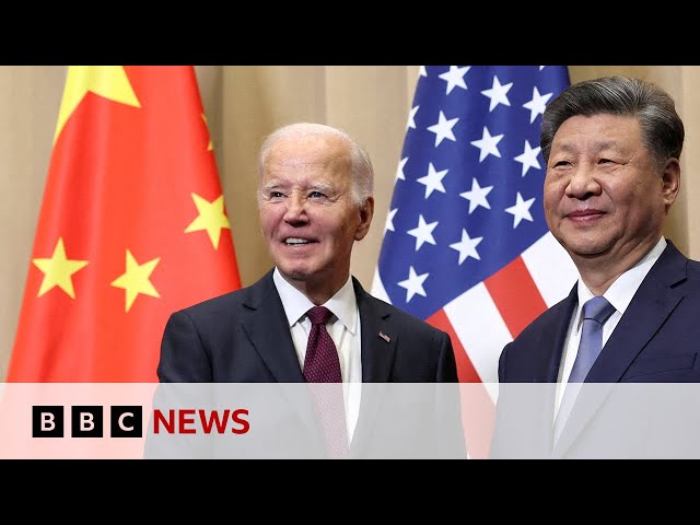 ⁣Joe Biden holds last meeting with China's President Xi as US president | BBC News