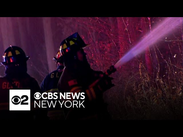 ⁣Jennings Creek wildfire causes evacuations in New York