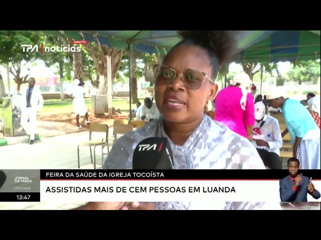 ⁣Feira da saúde da Igreja Tocoista - Assistidas mais de cem pessoas em Luanda