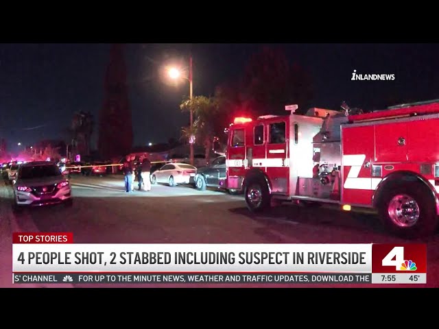 ⁣Shooting and stabbing reported at Riverside house party